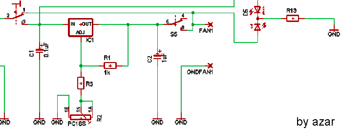 Control de ventiladores basado en el LM317T con dos modos de funcionamiento
