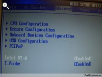 Pantalla Advanced de la BIOS