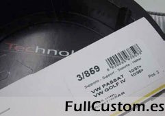 Adaptador procedente del Passat y Golf IV para altavoces de 165 mm.