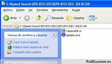 Archivos de la actualización